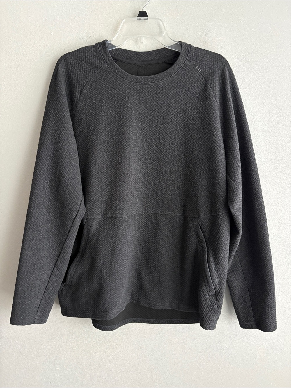 Lululemon At Ease Crew Neck Pullover - Men’s Large, Charcoal Gray